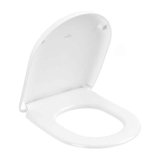 Капак за тоалетна Villeroy&Boch Antao с функция SoftClosing и QuickRelease бял Stone White