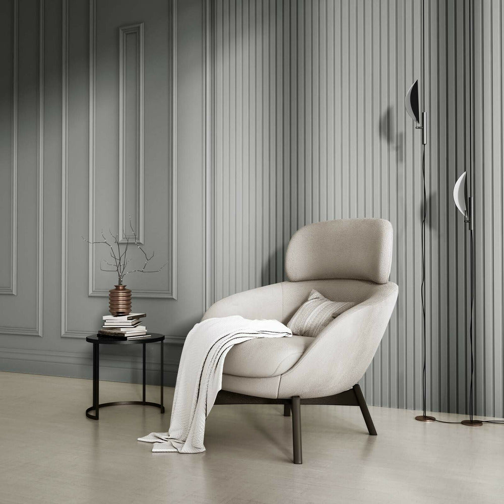 Lamelio Olmo Right Panel End Cap White Finish 2.6x270 cm