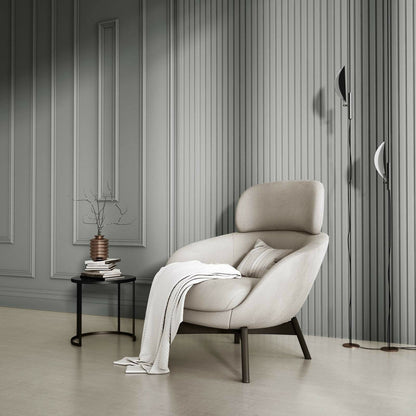 Lamelio Olmo Right Panel End Cap White Finish 2.6x270 cm