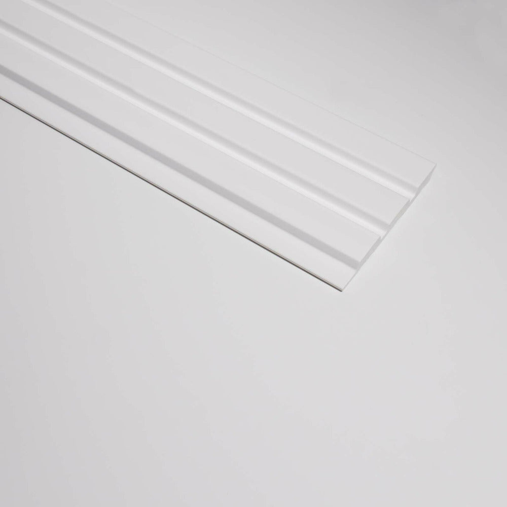 Lamelio Olmo Right Panel End Cap White Finish 2.6x270 cm