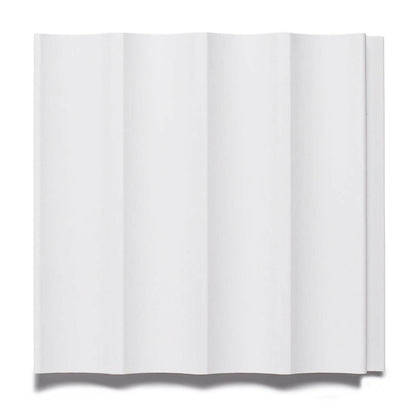 Капак за панел рифлаж дясно Lamelio Onda бял 3.2x270 см