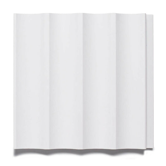 Капак за панел рифлаж дясно Lamelio Onda бял 3.2x270 см