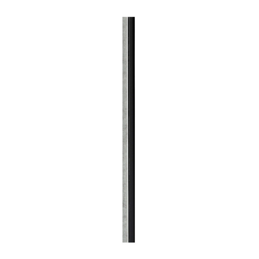 Lamelio Asti Left Slatted Panel End Silver Finish 4.2x270 cm