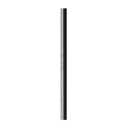 Lamelio Asti Left Slatted Panel End Silver Finish 4.2x270 cm