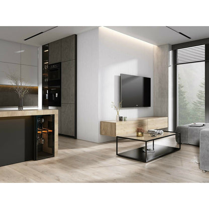 Ляв капак за панел Rafflaj Lamelio Onda, бял финиш 3.8x270 см