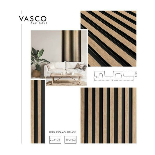 Капак за ламинат ляв Lamelio Vasco, завършващ дъб златен 6.2x270 см