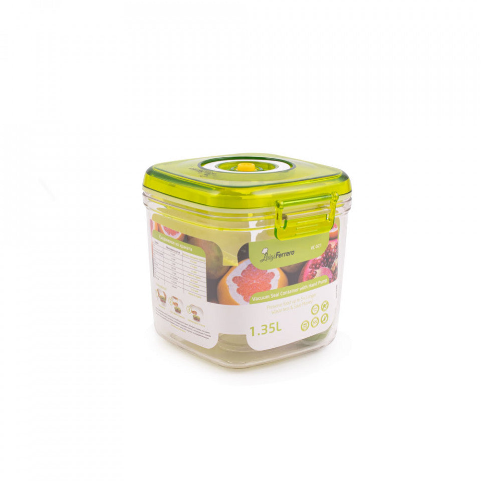 Кутия със система за вакуум, с включена ръчна помпа LF, VC-021, 1.35L 1001708
