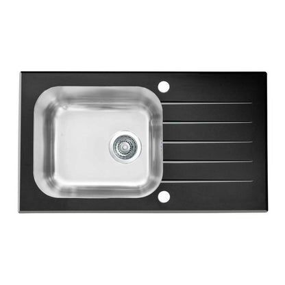 Alveus Vitro 20 Stainless Steel Sink - Black 78x44 cm