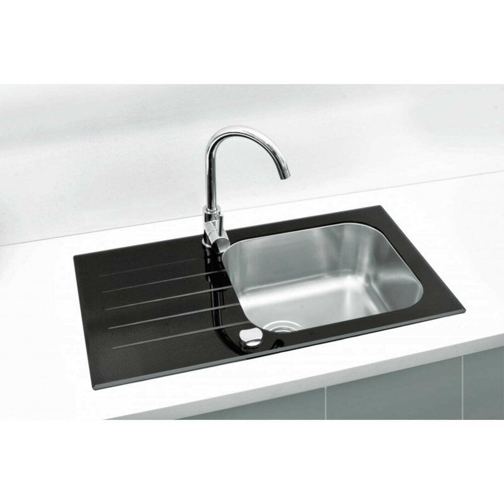 Alveus Vitro 20 Stainless Steel Sink - Black 78x44 cm