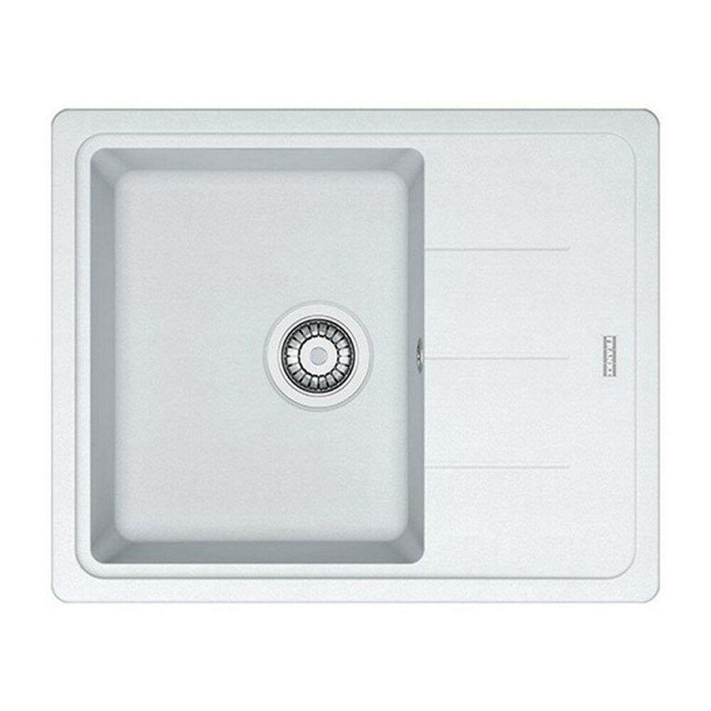 Мивка за кухня композит Franke Basis 1 с капак 62x50 cm реверсивна матово бяло покритие