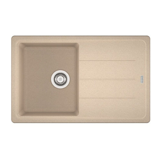 Мивка за кухня композит Franke Basis Avena 1 с мивка и отцеждач 78x50 cm реверсивна матово бежова