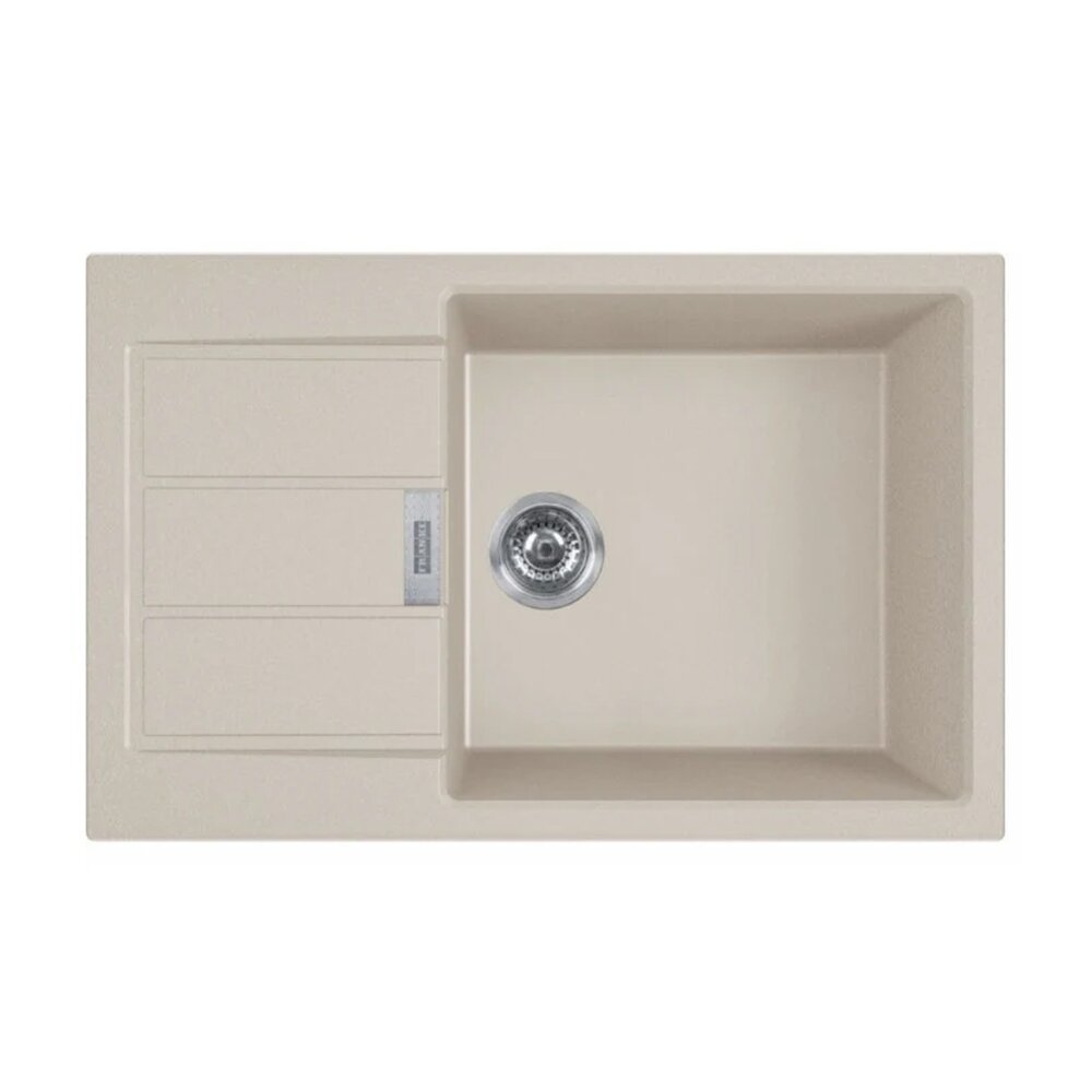 Мивка за кухня композит Franke Sirius Avena 1 с мивка и отцеждач 78x50 cm tectonite матово бежово покритие