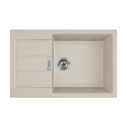 Мивка за кухня композит Franke Sirius Avena 1 с мивка и отцеждач 78x50 cm tectonite матово бежово покритие