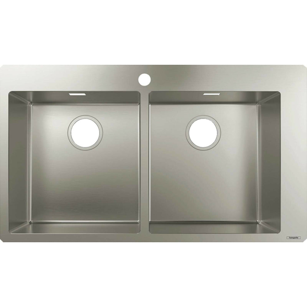 Kitchen Sink Hansgrohe S51 Stainless Steel 86.5x50 cm