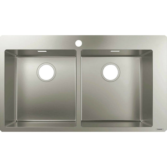 Kitchen Sink Hansgrohe S51 Stainless Steel 86.5x50 cm