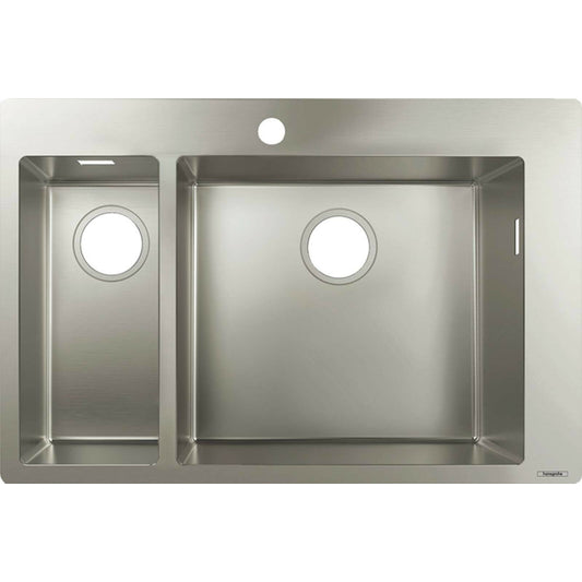 Kitchen Sink Hansgrohe S71 Stainless Steel 75.5x50 cm