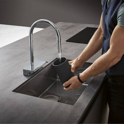 Мивка за кухня Hansgrohe S71 S719-U660 с 1 купа 71x45 cm инокс