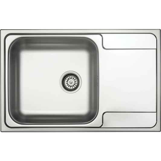 Deante Soul Stainless Steel Kitchen Sink 79x50 cm with 1 Bowl and Drainer