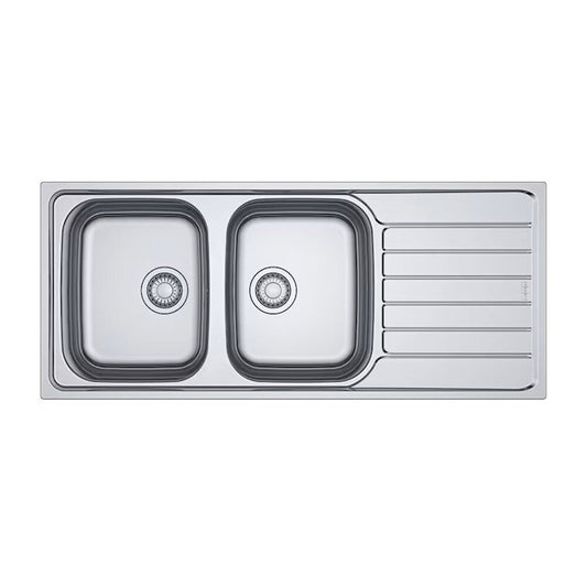 Мивка за кухня инокс Franke Spark 116x50 cm с 2 корита и десен отвод