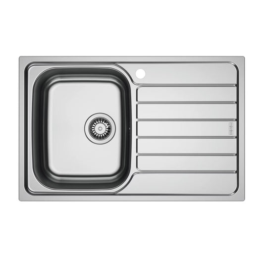 Мивка за кухня инокс Franke Spark 78x50 cm с 1 корито и десен отводнител текстурирано покритие
