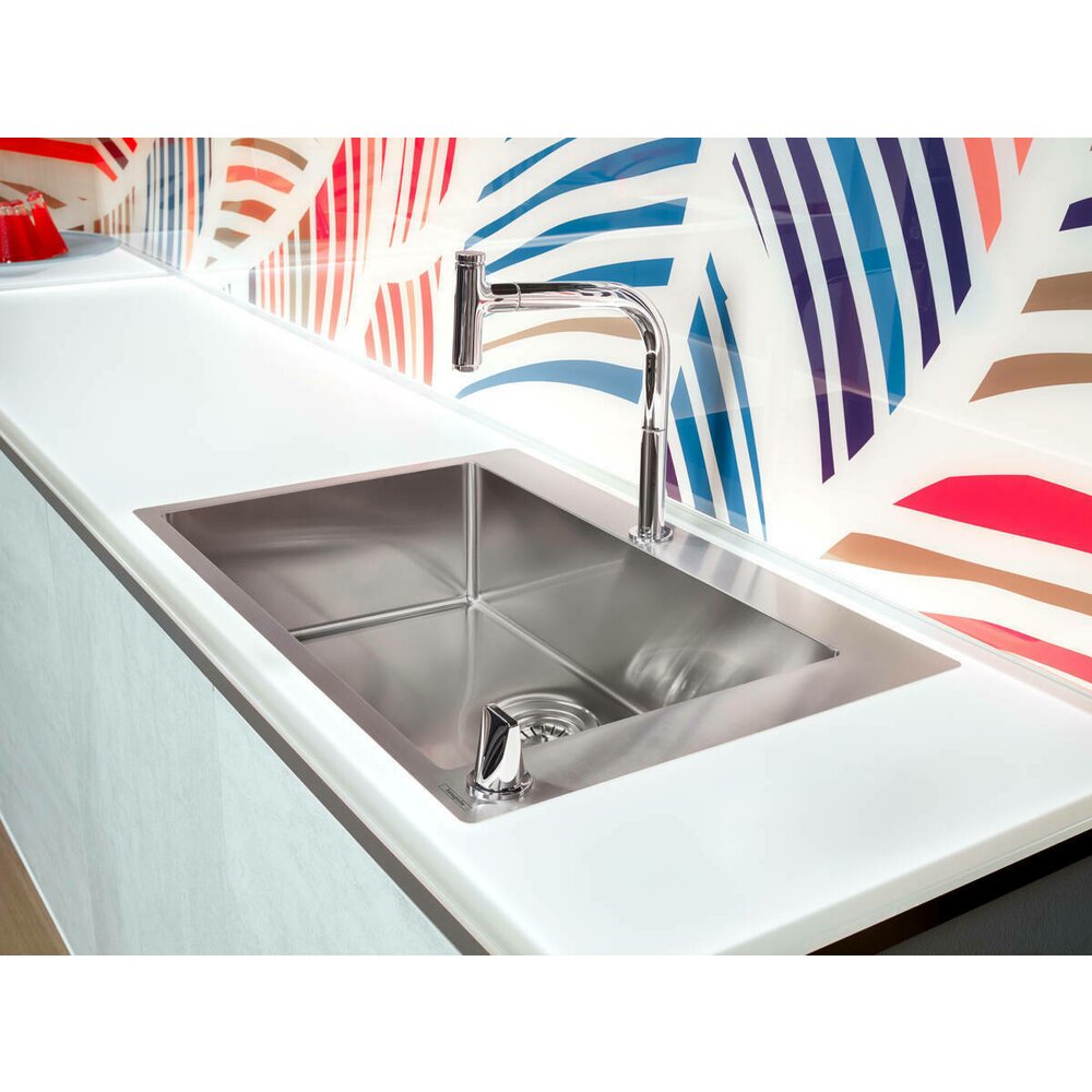 Hansgrohe Stainless Steel Kitchen Sink Brushed Chrome