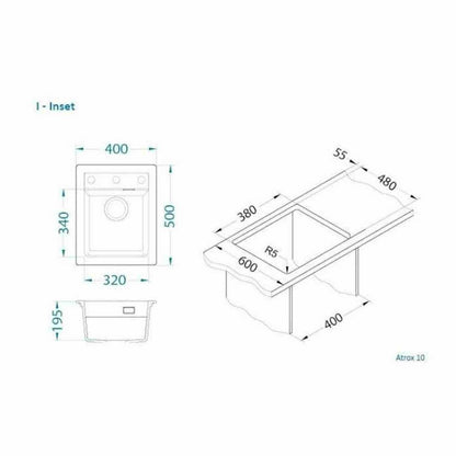 Чиито композит Alveus Atrox 10 бял 40x50 см