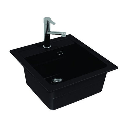 Чифтова композитна мивка Alveus Atrox 20 черна 47x50 см