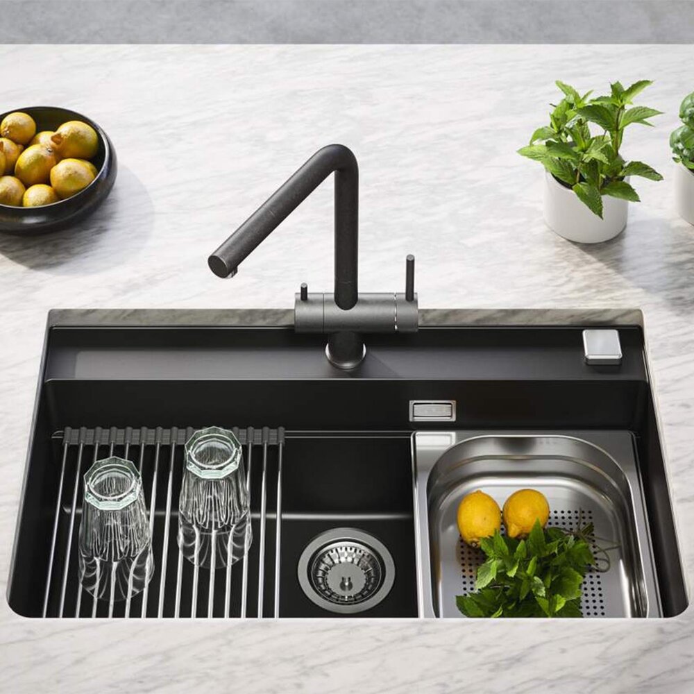 Кухненска мивка от композит Alveus Atrox 40 черна 79x50 см
