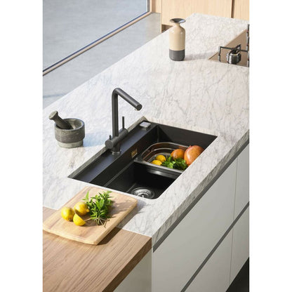 Кухненска мивка от композит Alveus Atrox 40 черна 79x50 см