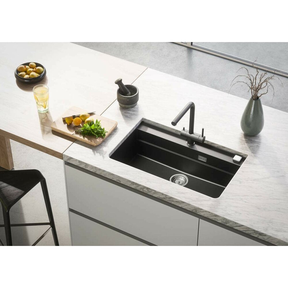 Кухненска мивка от композит Alveus Atrox 40 черна 79x50 см