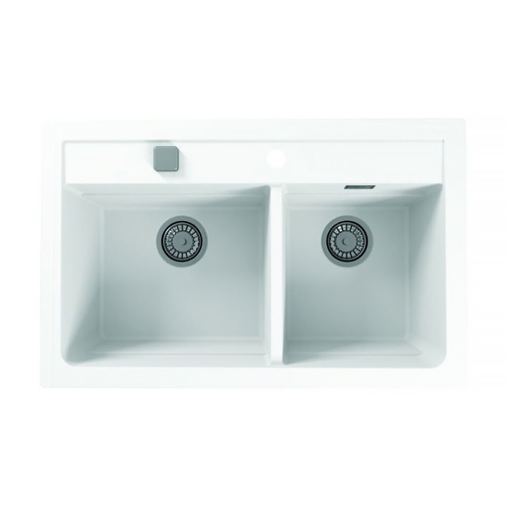 Композитна мивка Alveus Atrox 50 бяла 79x50 см