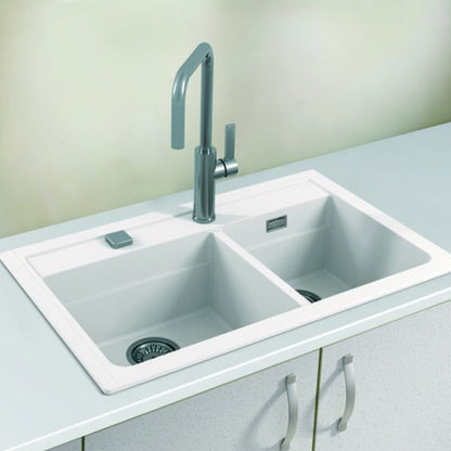 Композитна мивка Alveus Atrox 50 бяла 79x50 см