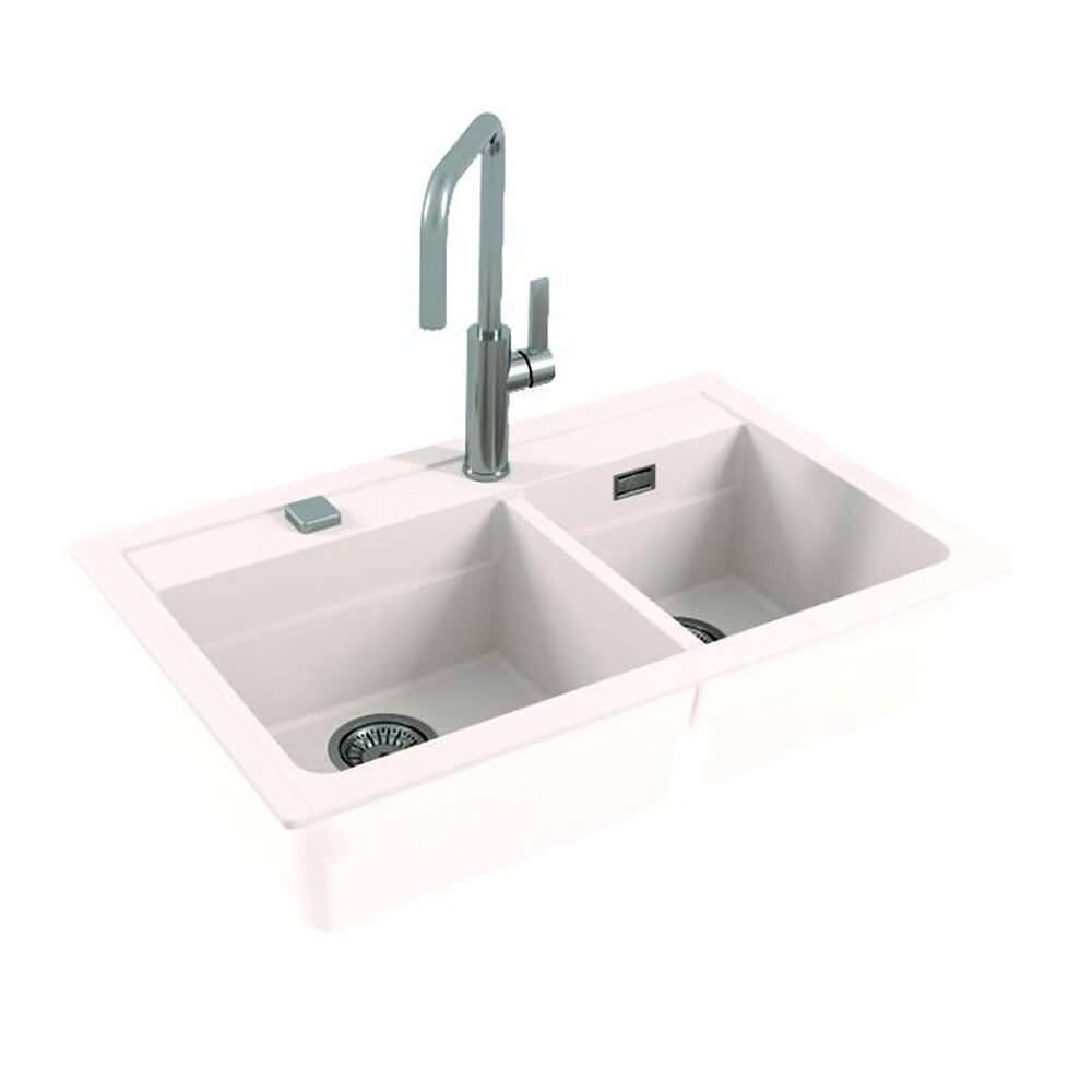 Композитна мивка Alveus Atrox 50 бяла 79x50 см