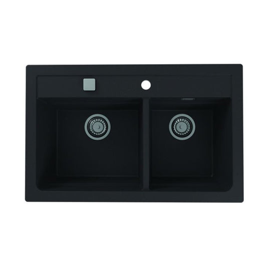 Композитна мивка Alveus Atrox 50 черна 79x50 см