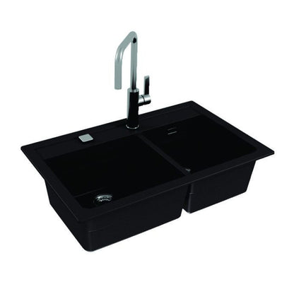 Alveus Atrox 50 Composite Sink Black 79x50 cm