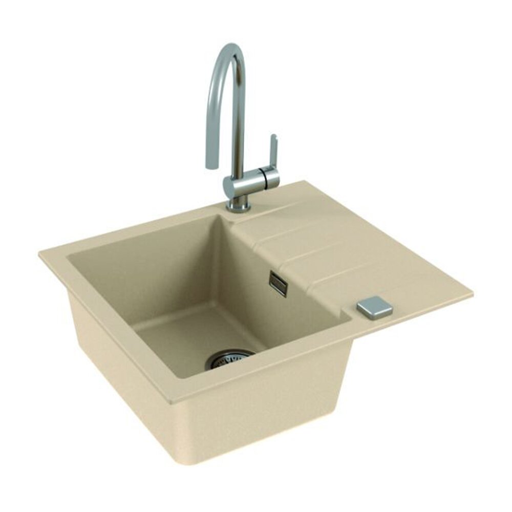 Чашата за мивка Alveus Cadit 10 крем Terra 59x50 см