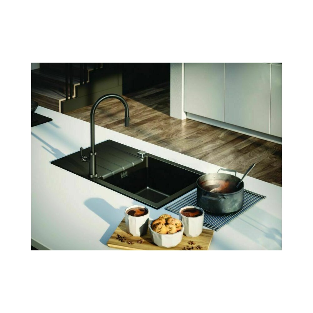 Композиционна мивка Alveus Cadit 10 черна 59x50 см