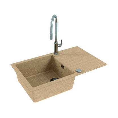 Композитна мивка Alveus Cadit 40 бежова 86x50 см