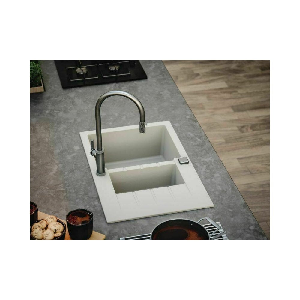 Чифтова мивка Alveus Cadit 70 сив 79x50 см