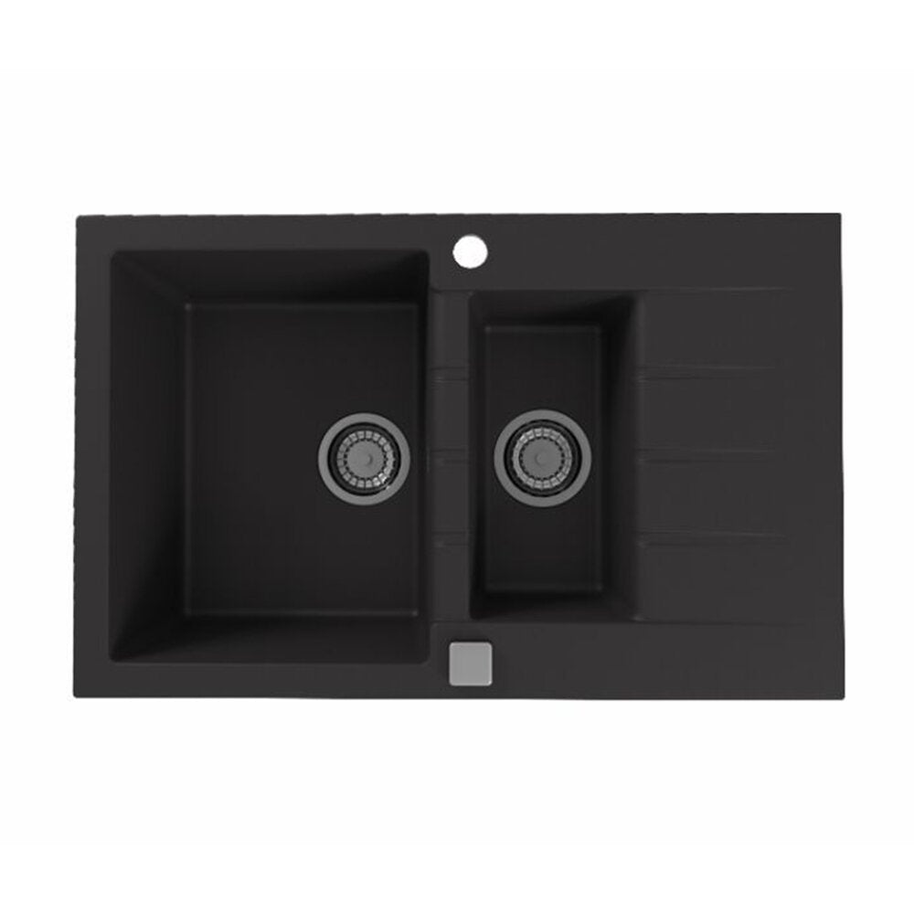 Комбинирана мивка Alveus Cadit 70 черна 79x50 см