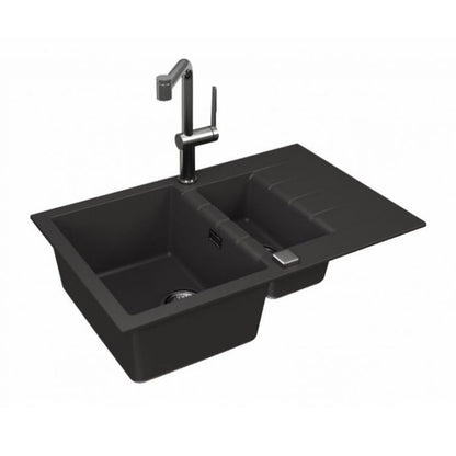 Комбинирана мивка Alveus Cadit 70 черна 79x50 см