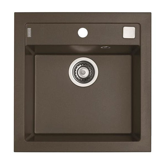 Alveus Formic 20 Composite Sink Chocolate Brown Metallic 52x51 cm