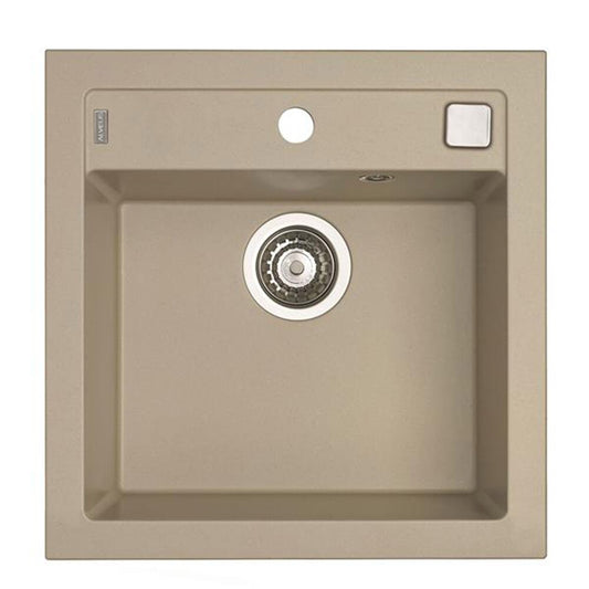 Alveus Formic 20 Pebble Metallic Composite Sink 52x51 cm