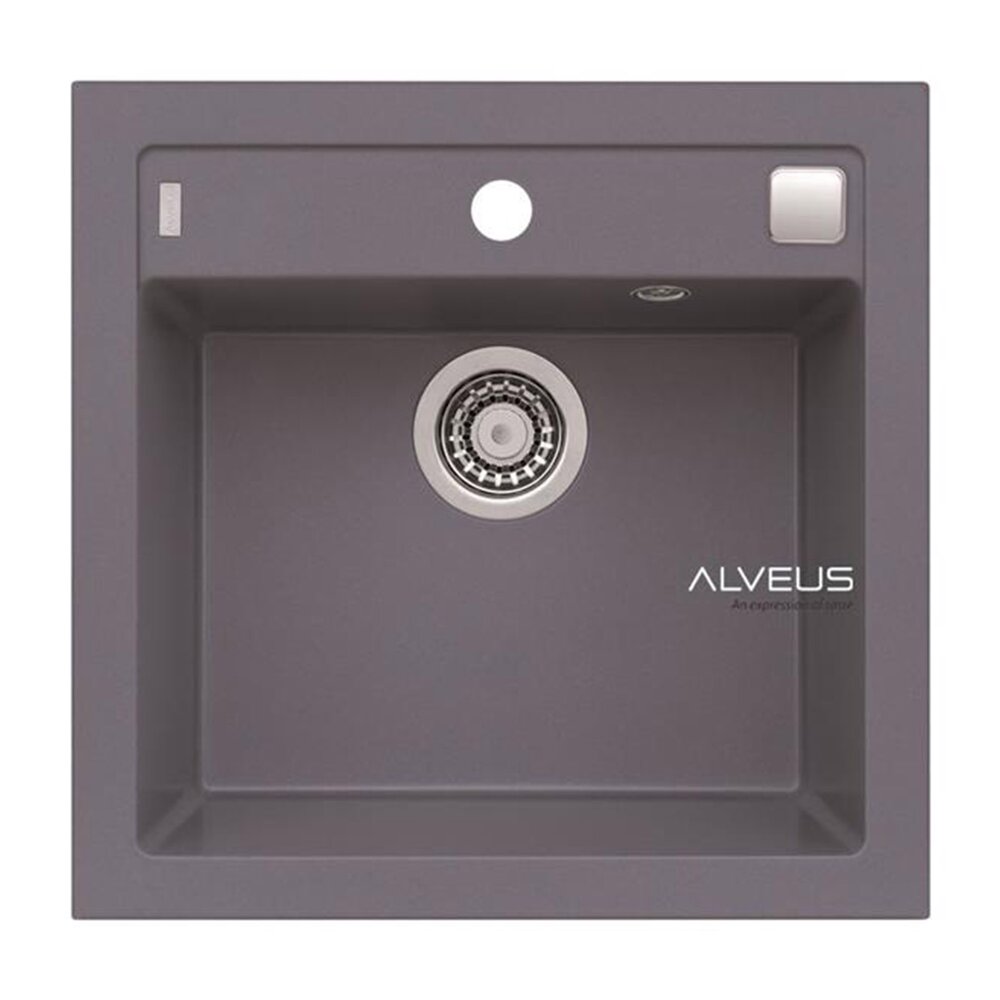 Композитна мивка Alveus Formic 20 Steel металически сив 52x51 см
