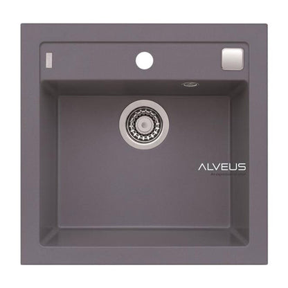 Композитна мивка Alveus Formic 20 Steel металически сив 52x51 см