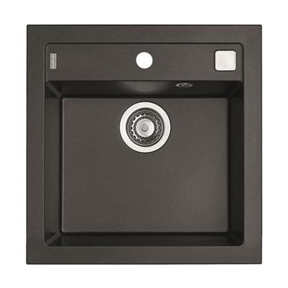 Композитна мивка Alveus Formic 20 Twilight черен металик 52x51 см
