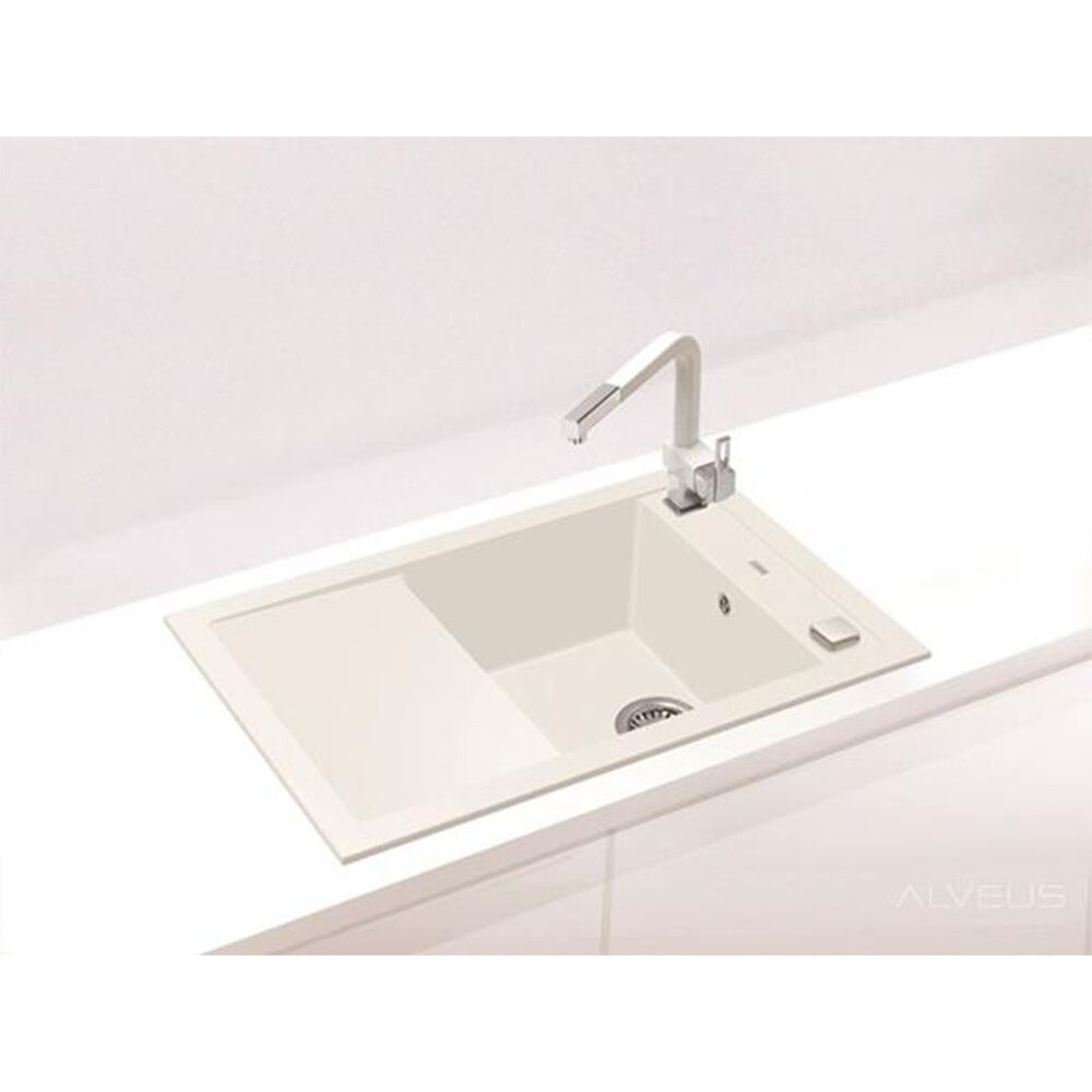 Композитна мивка Alveus Formic 30 бяла 76x50 см
