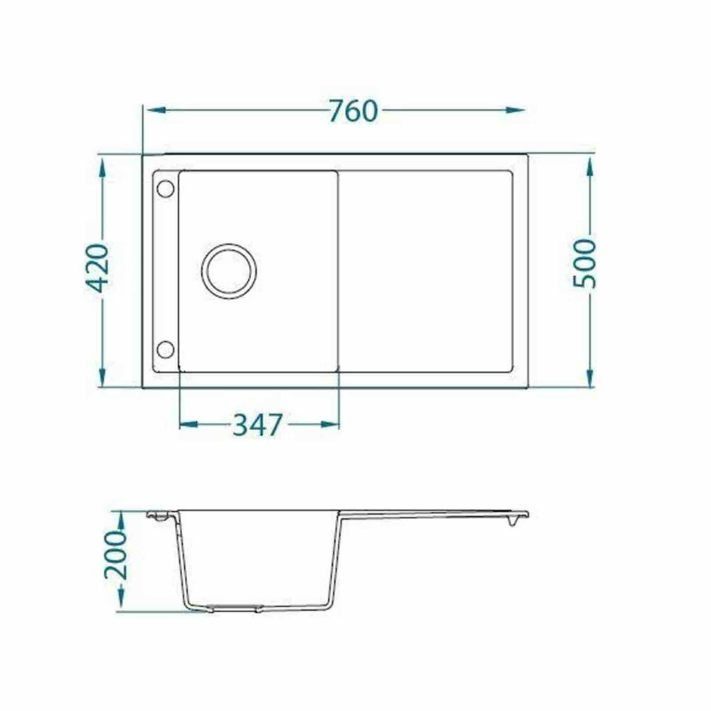 Кухненска мивка Alveus Formic 30 бежова 76x50 см