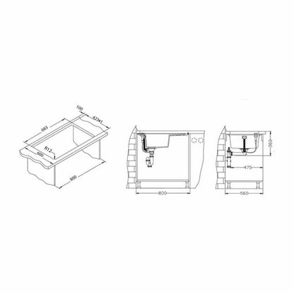 Кухненска мивка Alveus Formic 30 бежова 76x50 см
