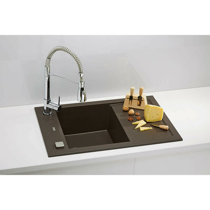 Плотова мивка Alveus Formic 30 шоколадово кафяв металик 76x50 см
